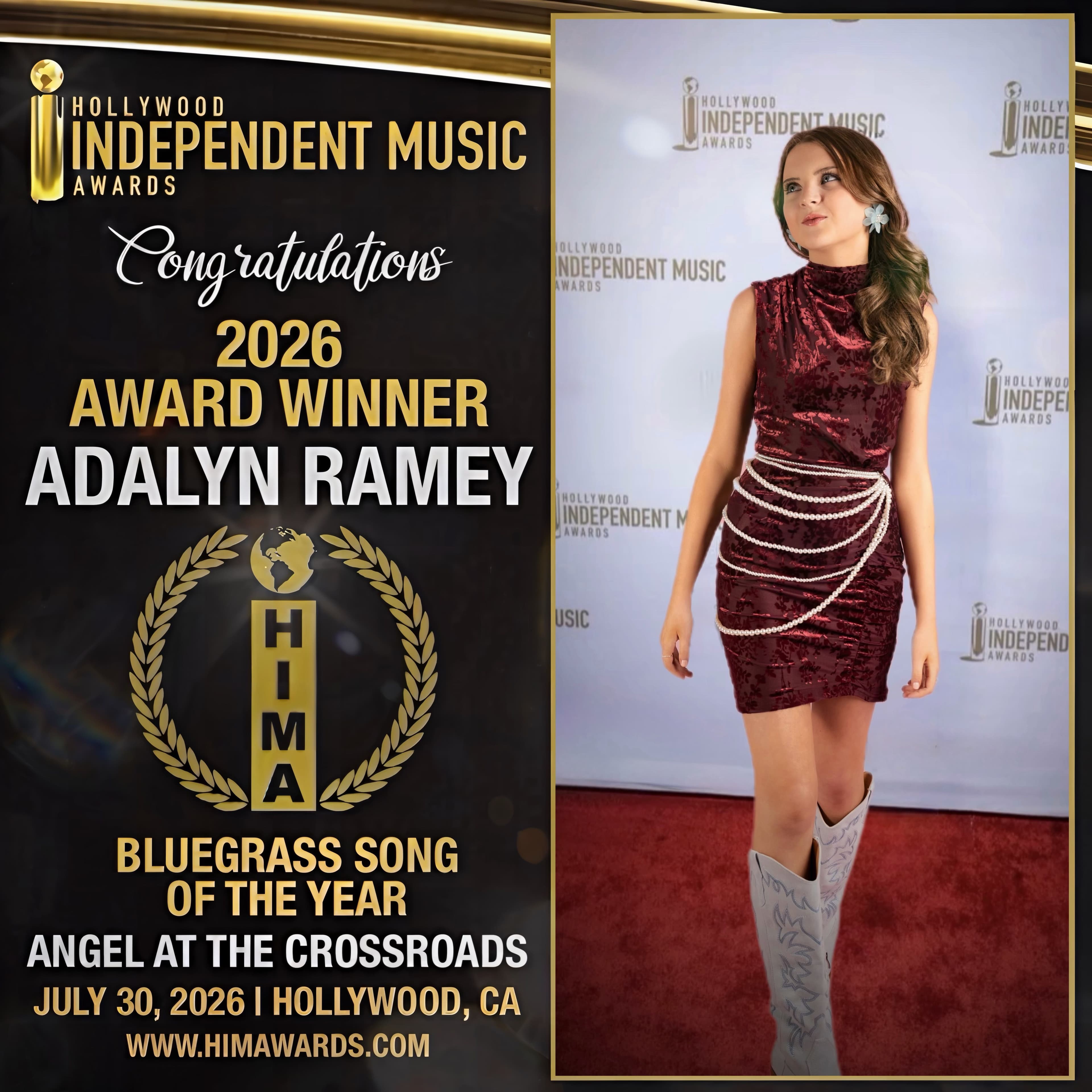 East KY’s Adalyn Ramey Wins Hollywood Music Award