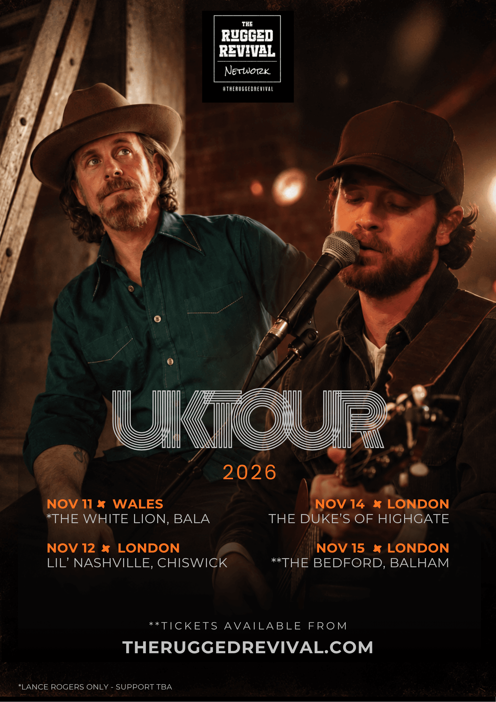 Lance Rogers & Alex Rogers UK Tour